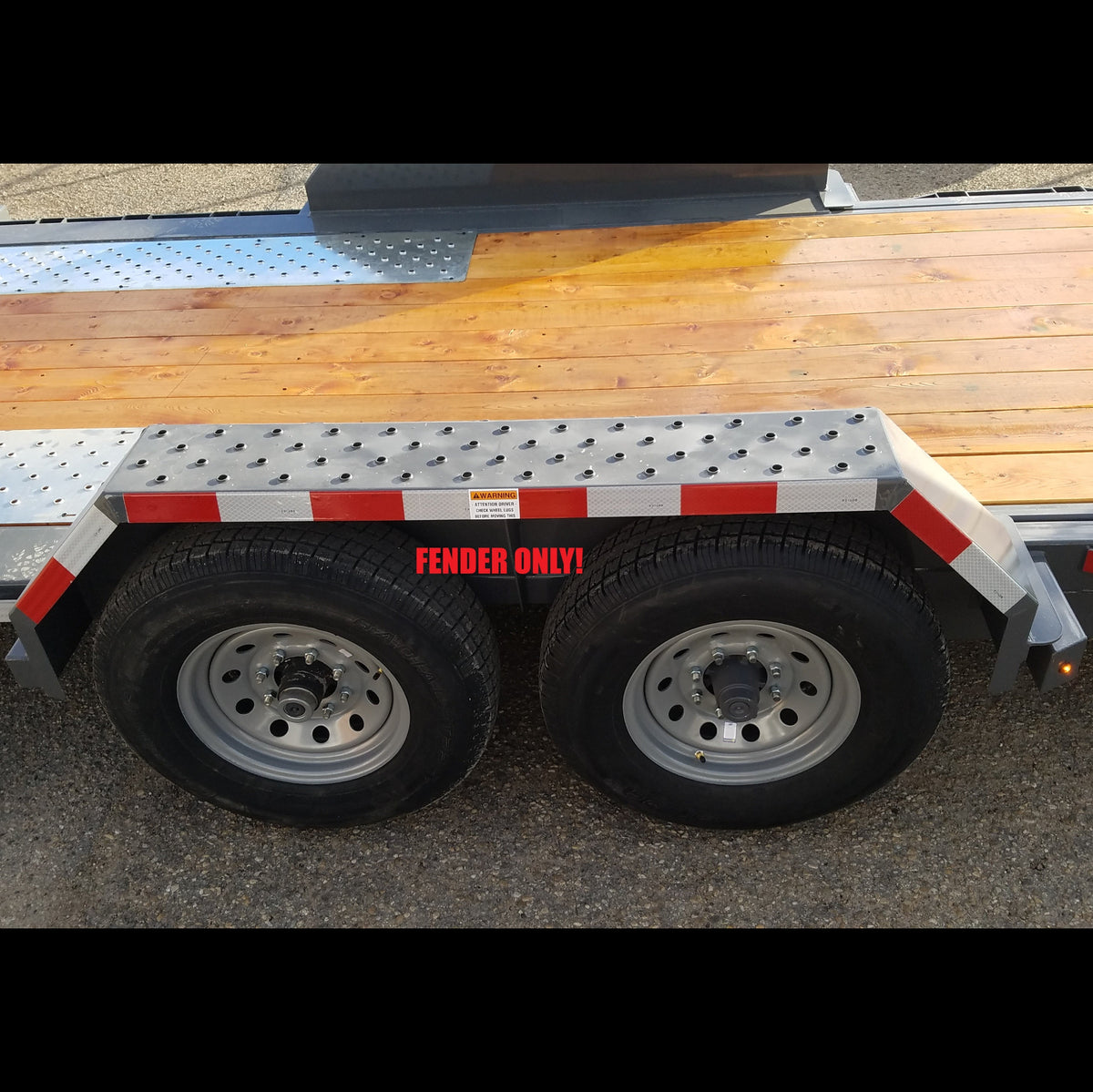 Fender - 9" x 72" Tandem Axle, Steel (Tilt Trailers, Low Deck) - view 3