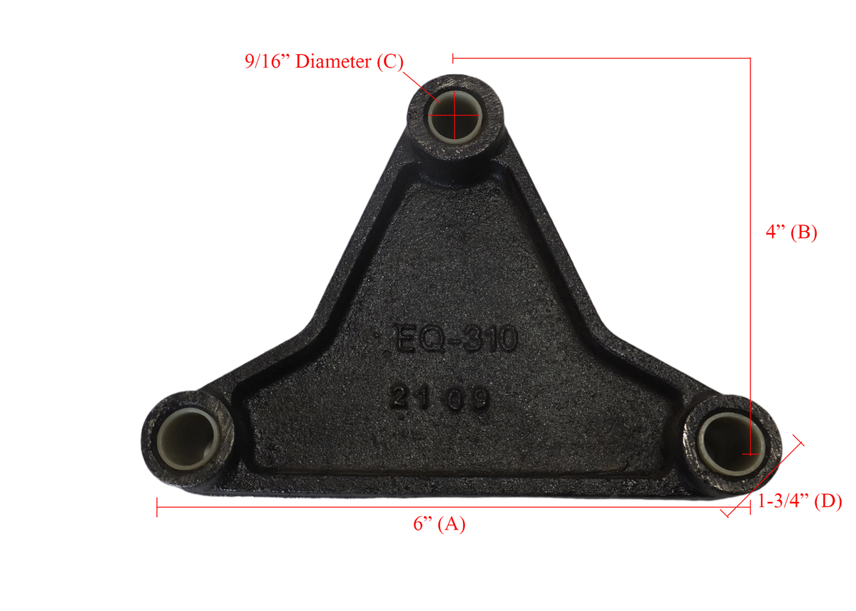 Triangle Equalizer for 1-3/4" Wide Leaf Springs - view 2