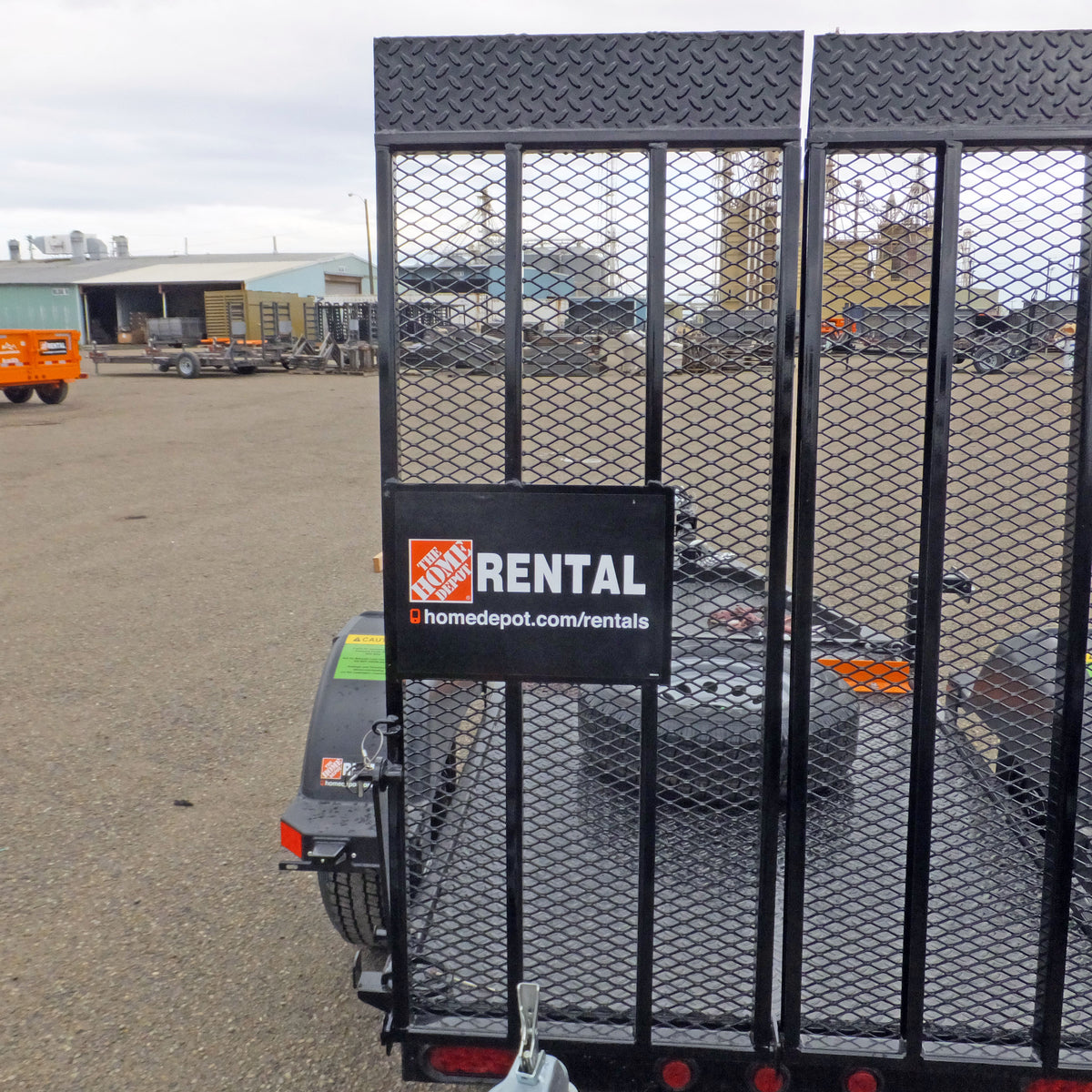 Trailer Ramp - 4'x7' Home Depot Flatbed (Driver Side w/Decal Plate)