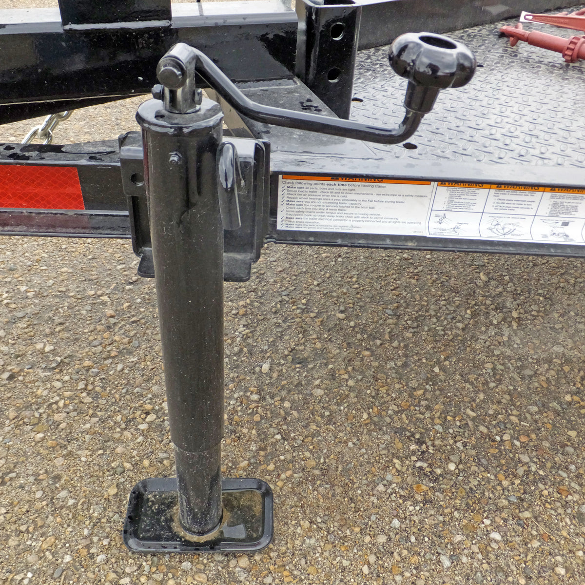 2,000 lb. RAM Top Wind Snap Ring Swivel Style Jack - 10" Lift (Weld-On) - view 3