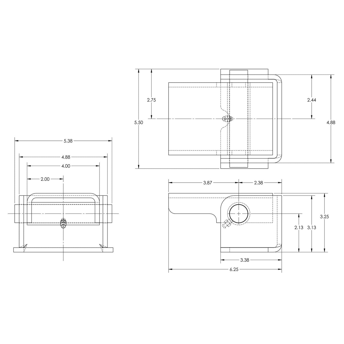 Hinge, Dump Body - Power Hoist - view 2