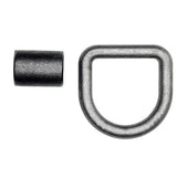 Heavy-Duty Forged D-Ring, 5/8" Diameter with Weld-On Bracket - Import