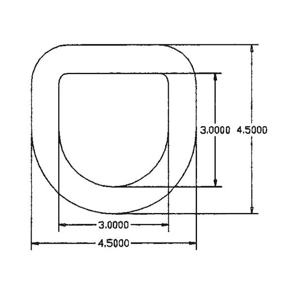 Heavy-Duty Forged D-Ring, 5/8" Diameter with Weld-On Bracket - U.S.A. - view 4