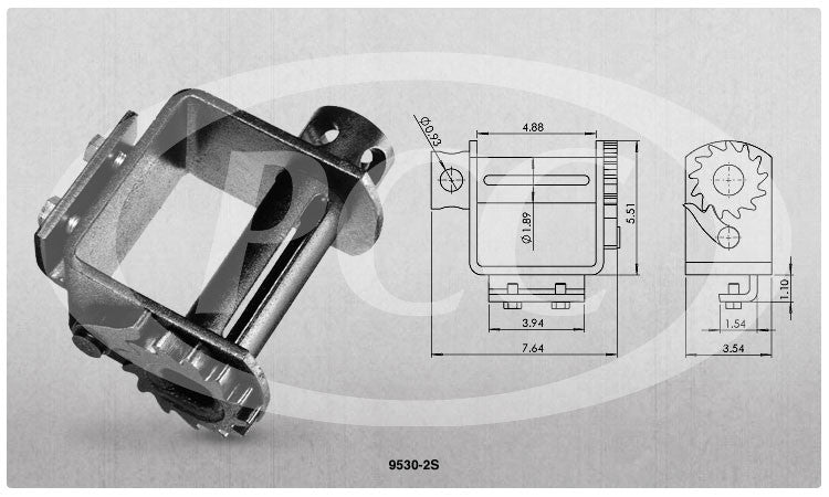 Winch, Under Mount Bolt-On - view 2