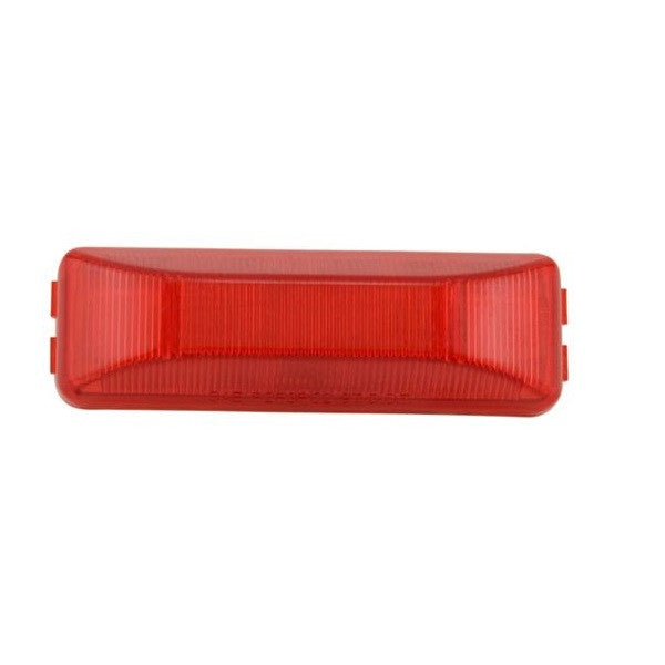 Light Only, 4" x 1" Rectangle LED Clearance/Marker Light - RED (6 Diodes)