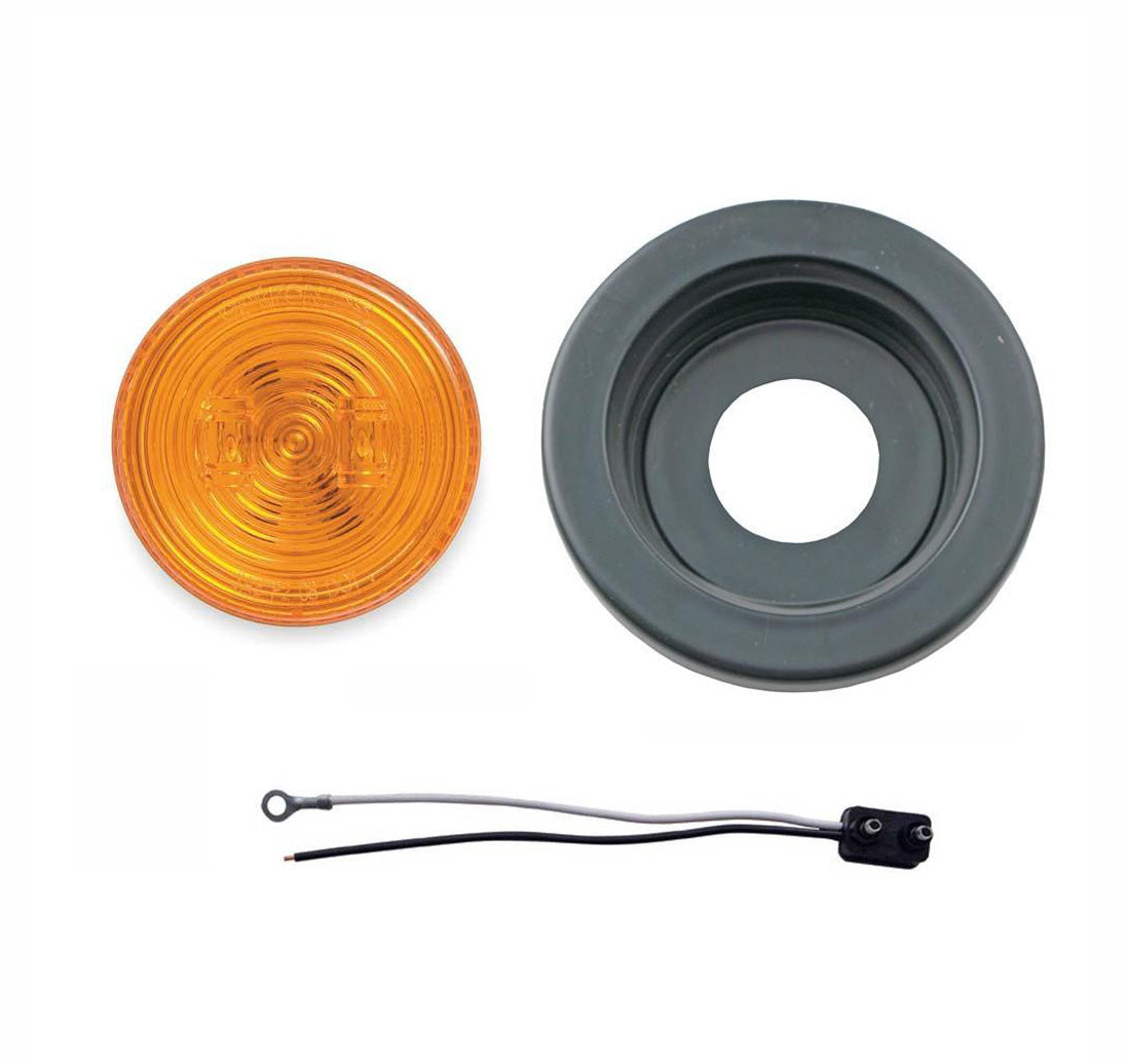 2-1/2" Round LED Clearance/Marker Light - AMBER (2 Diodes) - view 2