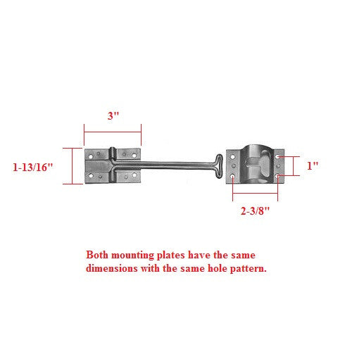Door Hold Back - 4" Stainless Steel - view 2