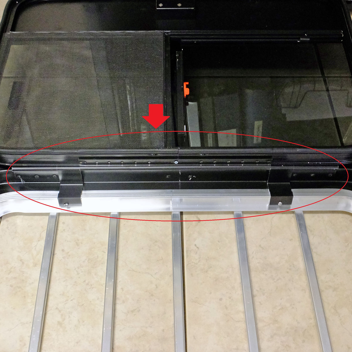 Window Hinge, Replacement for 30"x20" Drop Down Feed Window - Statewide - view 2