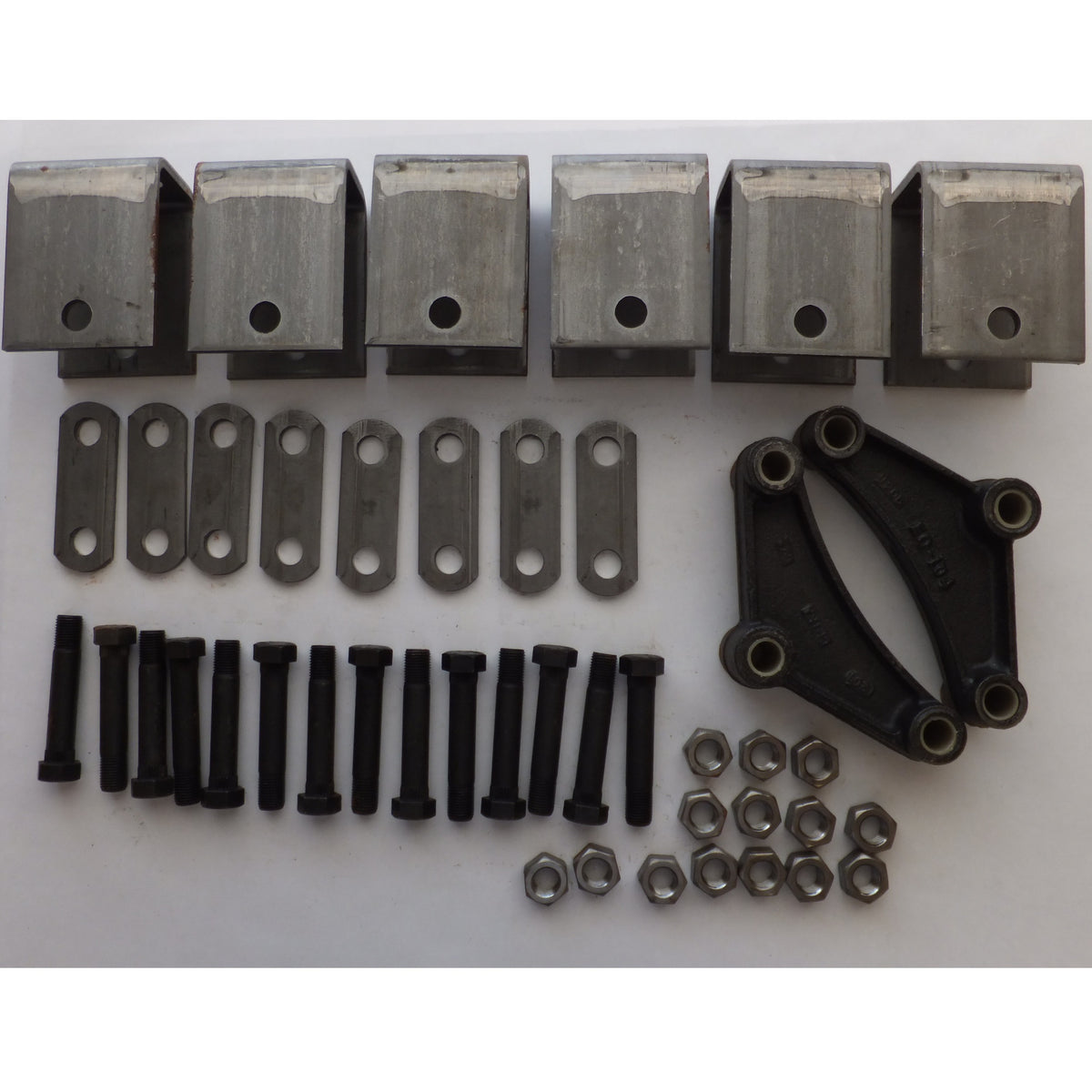 3.5K-5.2K Tandem Axle Hanger Kit - Double Eye Springs