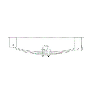 3.5K-6K Single Axle Hanger Kit - Slipper Springs - view 3