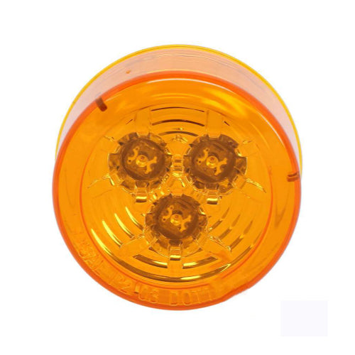 2-1/2" Round LED Clearance/Marker Light with Micro-Reflex - AMBER (3 Diodes)