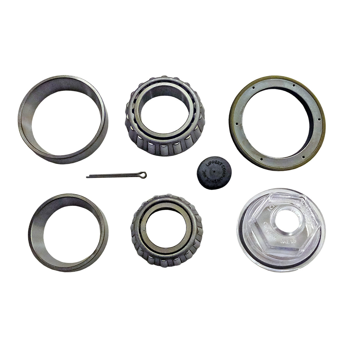 Bearing Kit For 8K lb. Axles with 02475/25580 Bearings, Unitized Oil Seal
