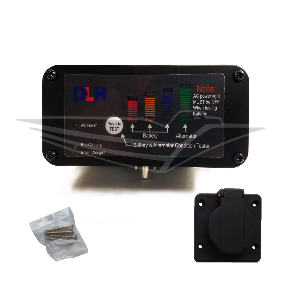 Panel Mount Battery Charger w/ Battery Tester - 5 Amps