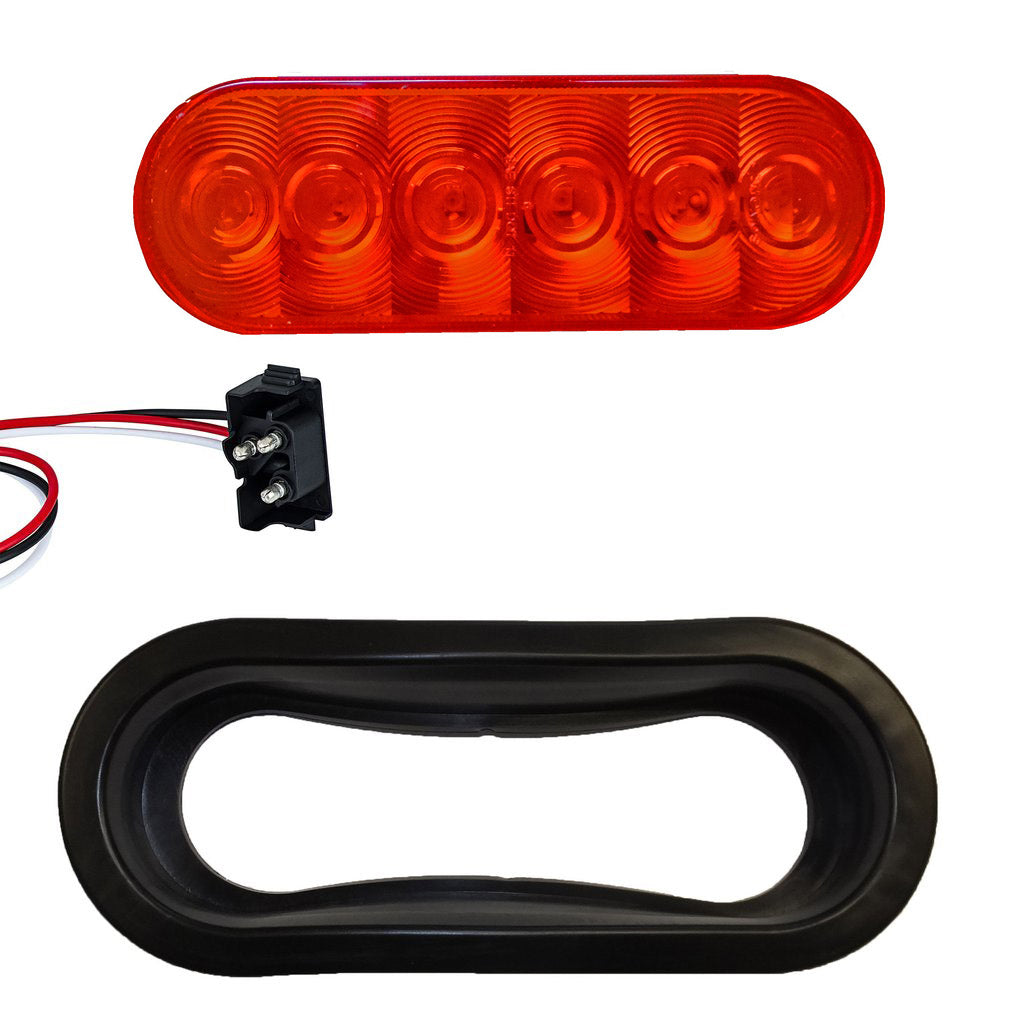 6" Oval LED Trailer Stop/Tail/Turn Light (6 Diodes) - view 2