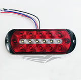 6" Oval LED Surface Mount Stop Turn Tail and Backup Light