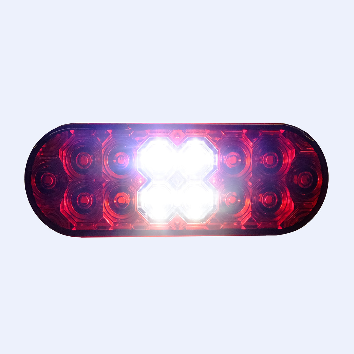 6" Oval LED Stop/Tail/Turn and Backup Light - view 2