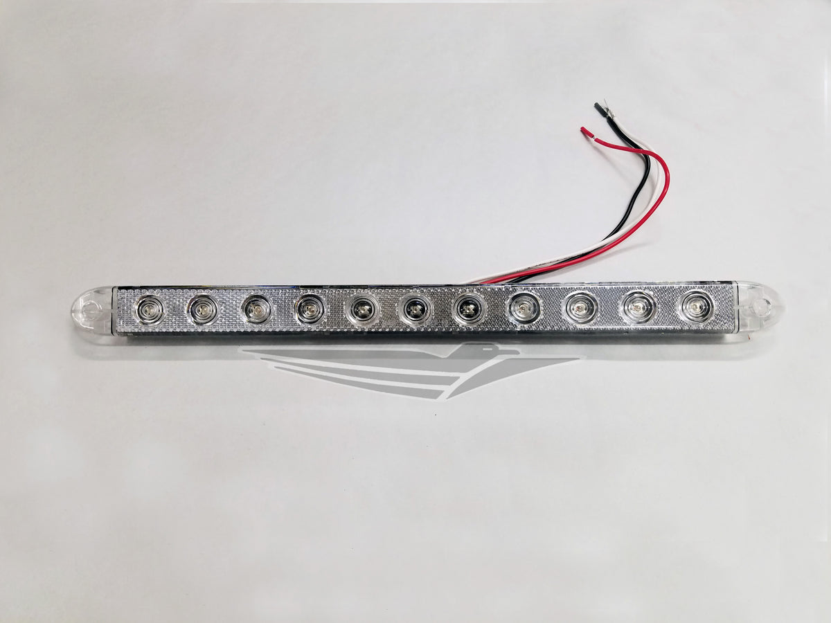 Tail Light Bar, 15-3/4" LED - Clear