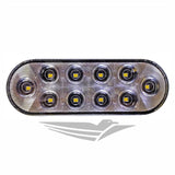 6" Oval LED Clear Back Up Light (10 Diodes)