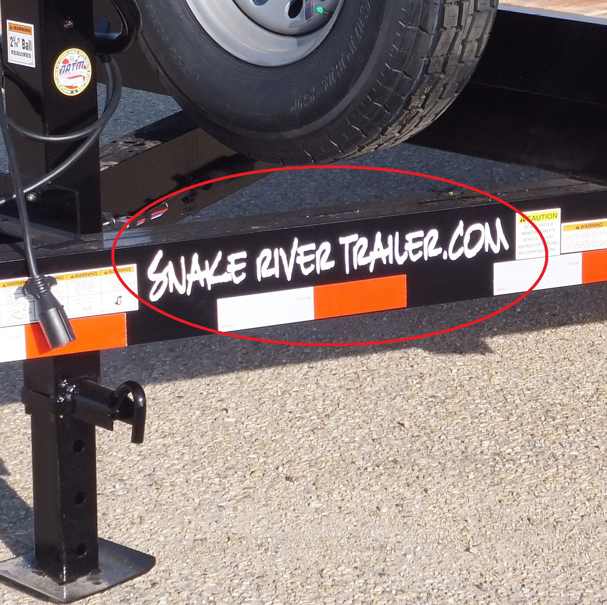 Decal, Snake River Trailer - 3" x 23" Black - view 2
