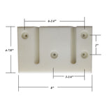 Divider Slam Latch Catch Plate - Fits Some Circle J Horse Trailers