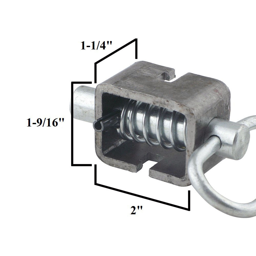 Farm Gate Latch For Metal Tube Gate Weld-On Spring Latch Assembly 5/8" Durable Steel Trailer Gate Lock Pack... Trailer Latch - Foto 2
