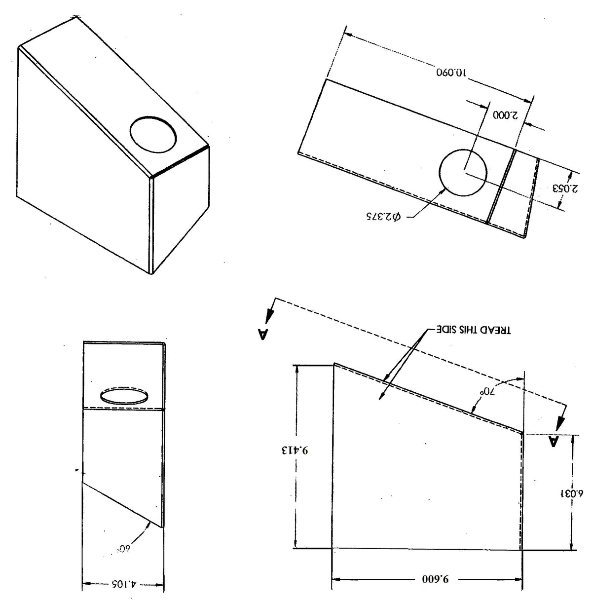 Fender Step, 14 ga. Steel Tread with 2" Clearance Light Hole - Passenger Side Front/Driver Side Rear - view 3