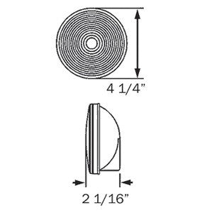 4" Round Stop/Tail/Turn Light - view 3