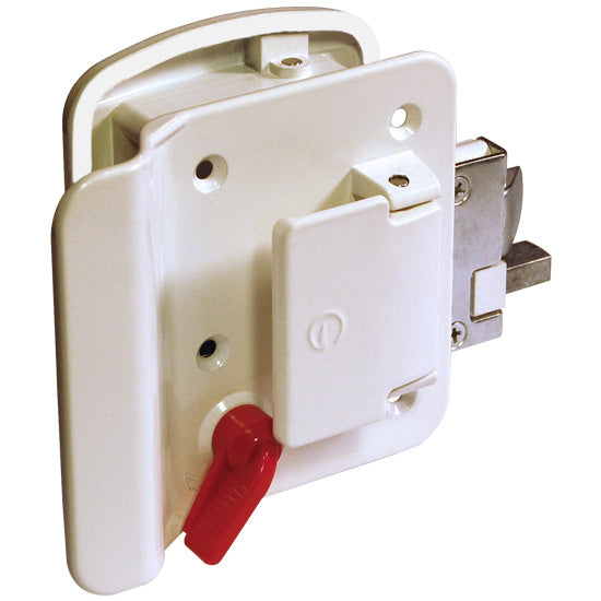 Door Lock Handle For Caravan & Motorhome – FF System Triangle II Style In White