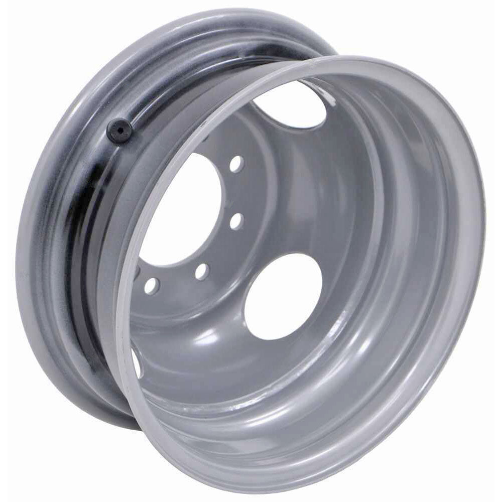 16" x 6" Steel Dual Wheel 8 on 6-1/2" - 4.77" Pilot - Silver - view 2