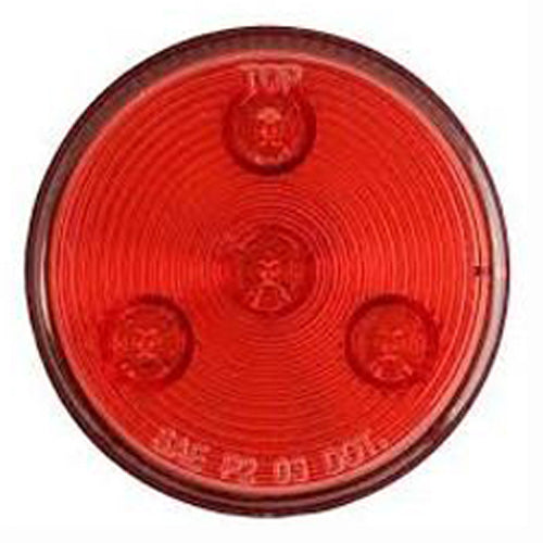 2-1/2" Round LED Clearance/Marker Light - RED (3 Diodes)