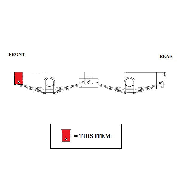 Spring Hanger, Front for 2" Wide Springs - view 3