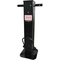 20/12,000 lb. Square Side Wind Jack with Adjustable Spring-Loaded Drop Leg (Front Pull) - Direct Weld