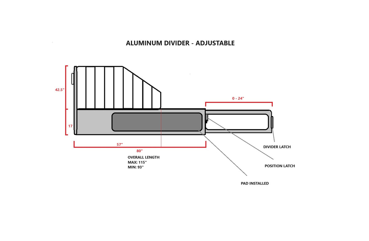 Aluminum Horse Trailer Divider, Adjustable - view 5