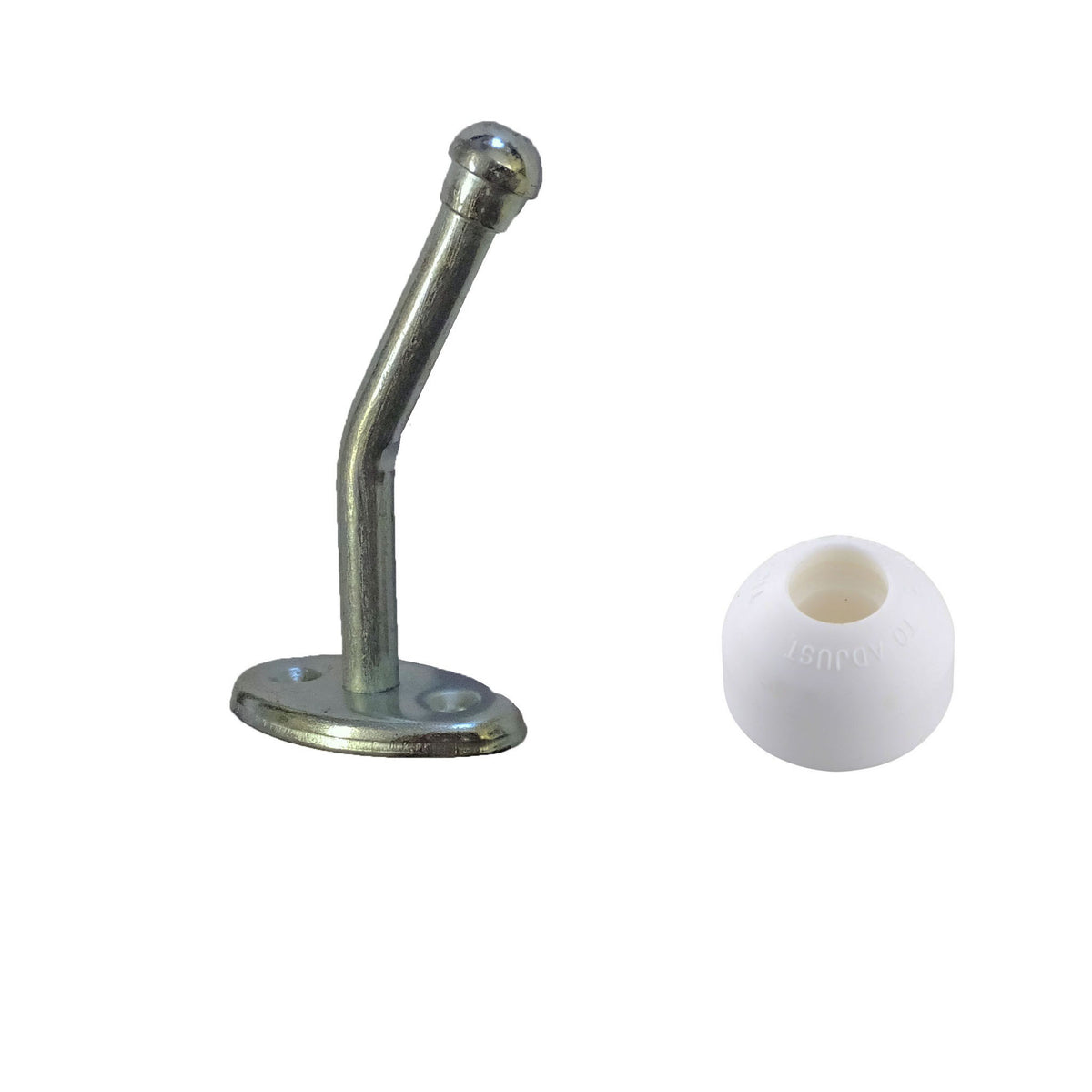 Door Holder, 3-3/4" Angled Plunger & Nylon Socket
