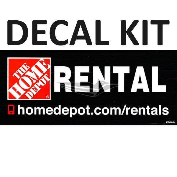 Depot Sticker Sticker Kit, For 5'x10' Home Depot Flatbeds | www.OrderTrailerParts.com