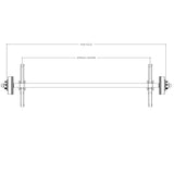 Axle, 3,500 lb. Straight, with Brakes