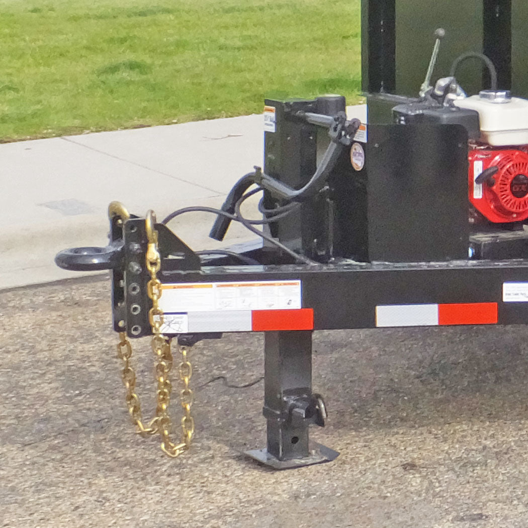 12/10,000 lb. Square Side Wind Jack with Adjustable Spring Loaded Drop ...