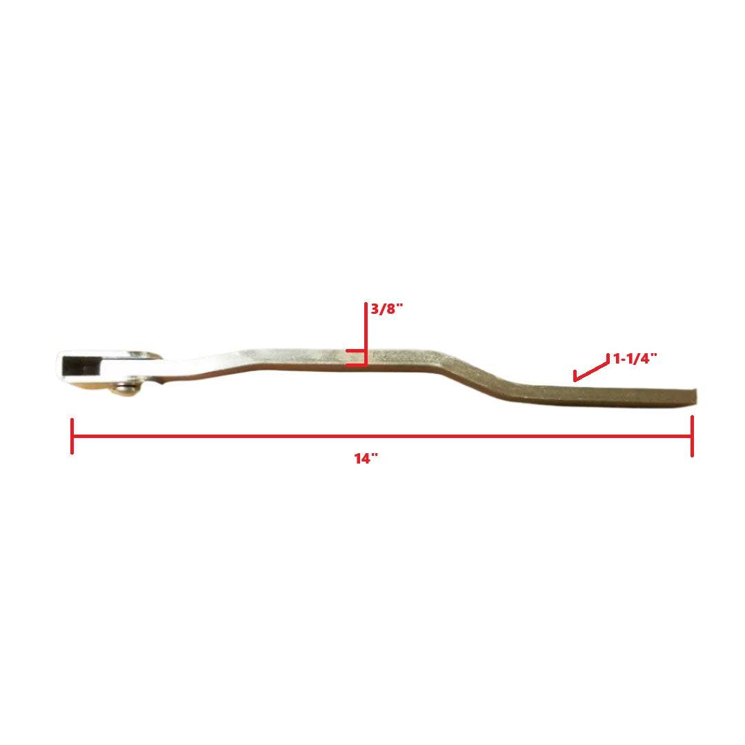 Bar Lock Handle, Zinc - view 3