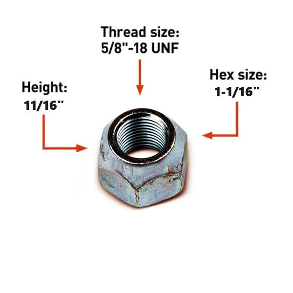 5/8"-18, 90° Lug Nut - view 2