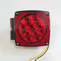 Square Combination LED Tail Light - Left Side