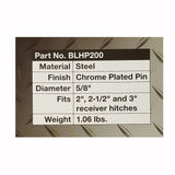 Locking Hitch Pin - 5/8"