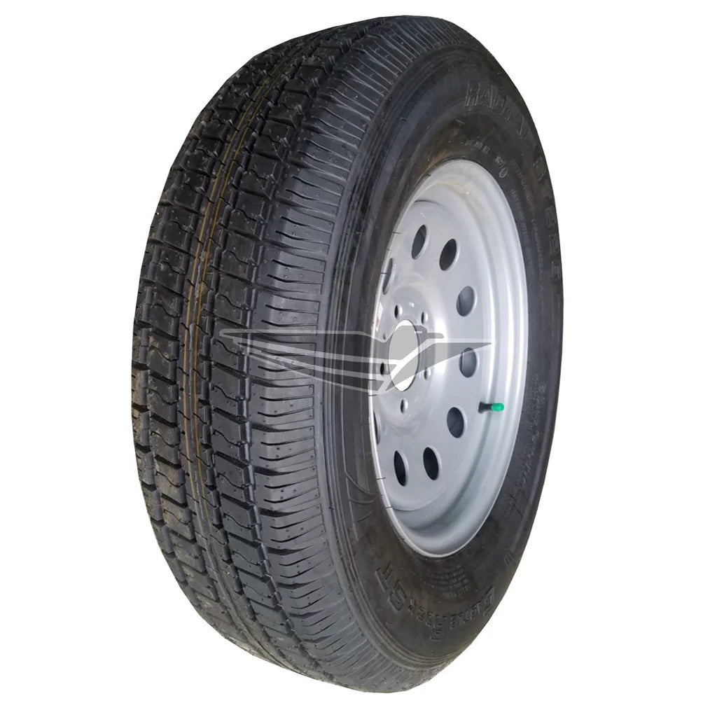 Castle Rock ST175/80R13 LRC Radial Tire on 5-Hole Steel Wheel Castle Rock ST175/80R13 LRC Radial Tire on 5-Hole Steel Wheel