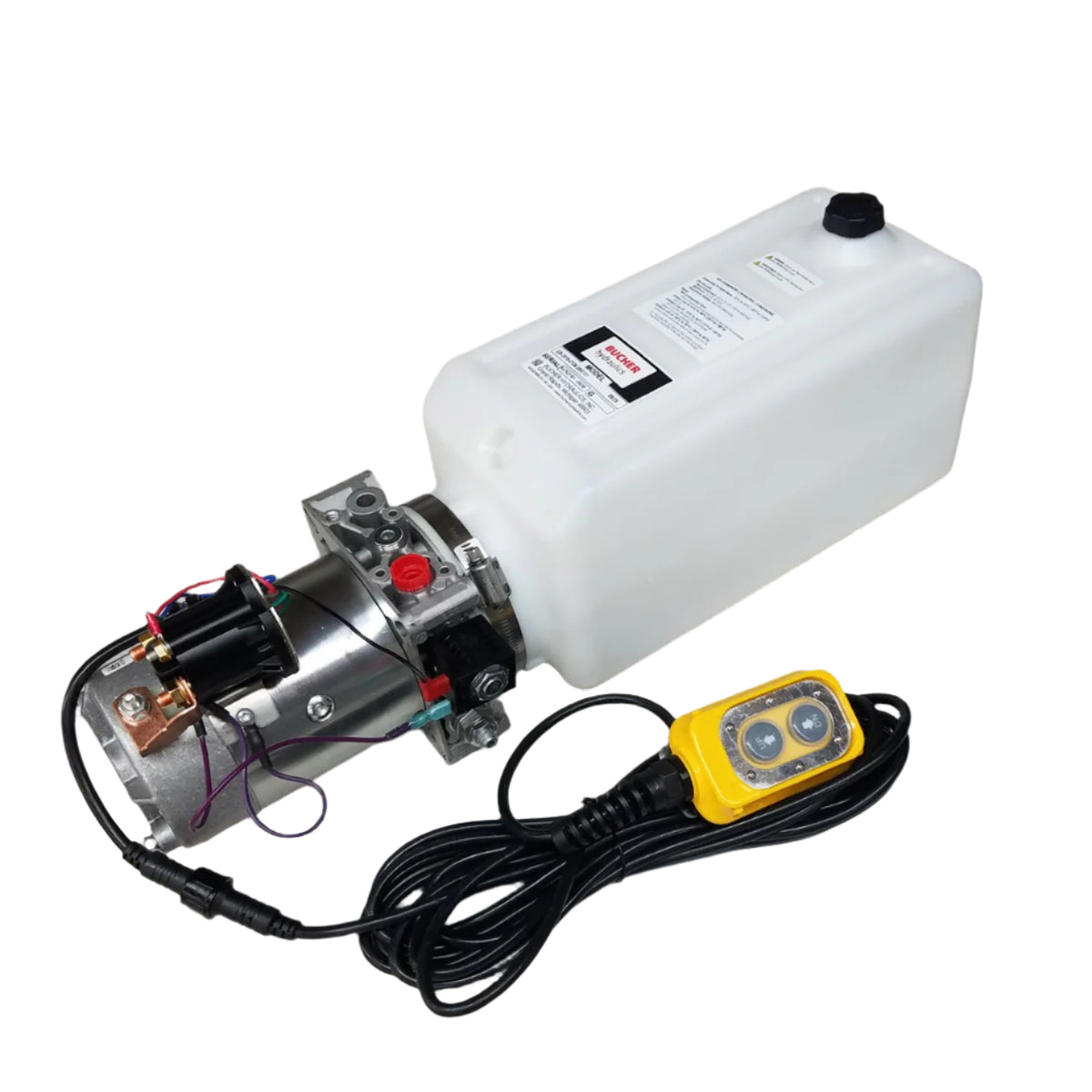 Bucher Hydraulic Hoist Pump - Single Acting (Power Up/Gravity Down)