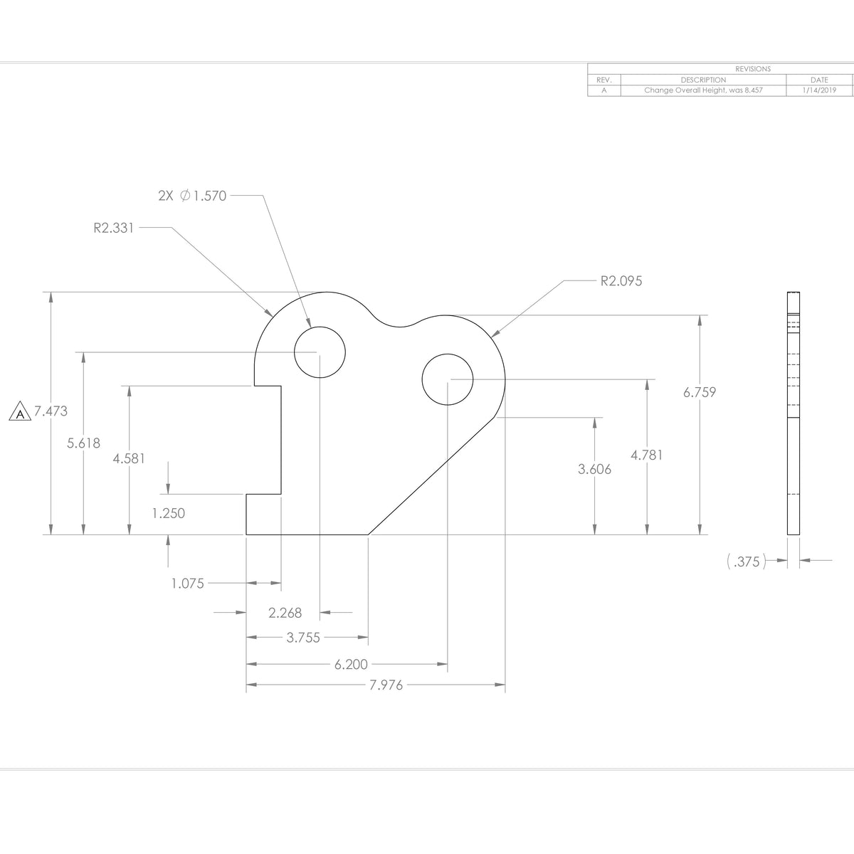 Gooseneck Ramp Knuckle, Steel - view 2
