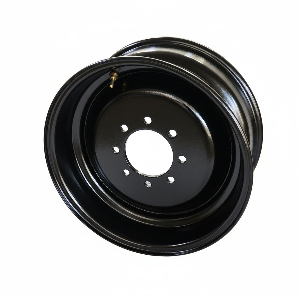 17.5" 8-Hole Wheel, Solid Style - Silver or Black - view 2