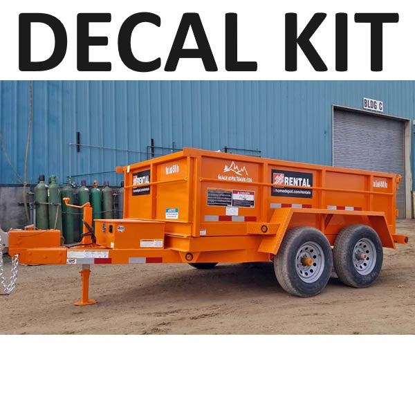 Sticker Kit, For 6'x10' Home Depot Dump Trailer - view 2