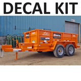 Sticker Kit, For 5'x8' Home Depot Dump Trailer