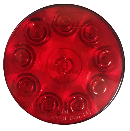 4" Round LED Stop/Tail/Turn Light Kit (10 Diodes)