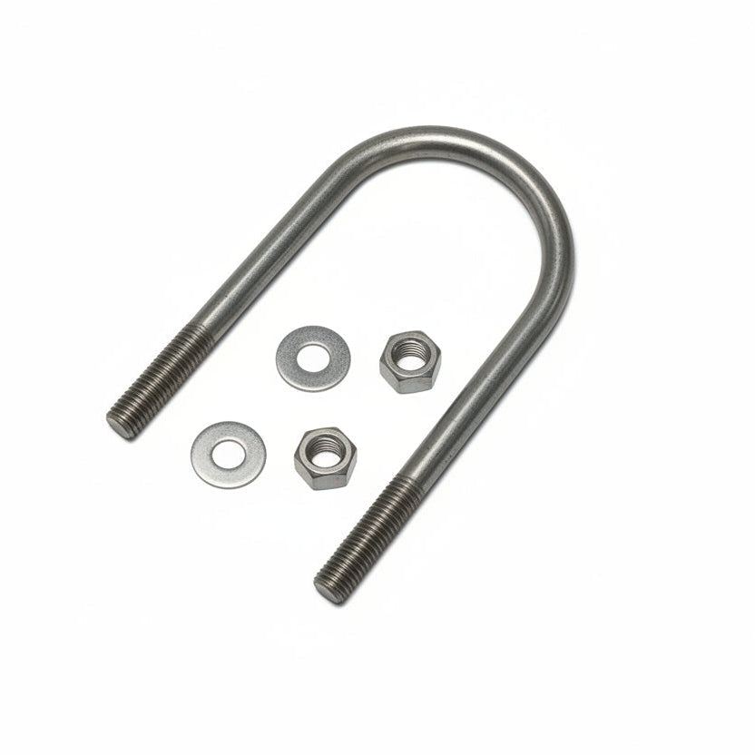 U-Bolt for 3" Round Trailer Axle - Zinc - view 2
