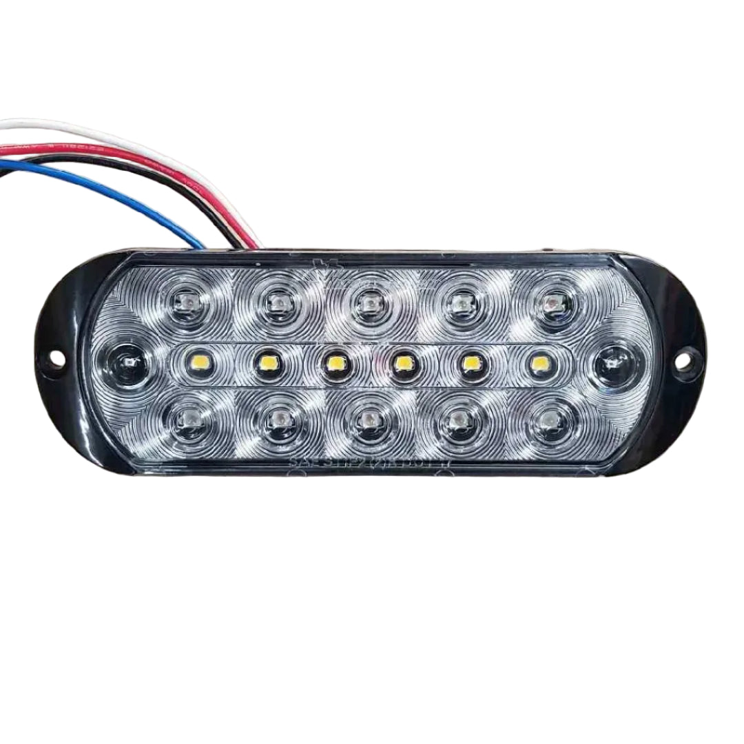 6" Oval LED Surface Mount Stop/Tail/Turn and Backup Light - view 2